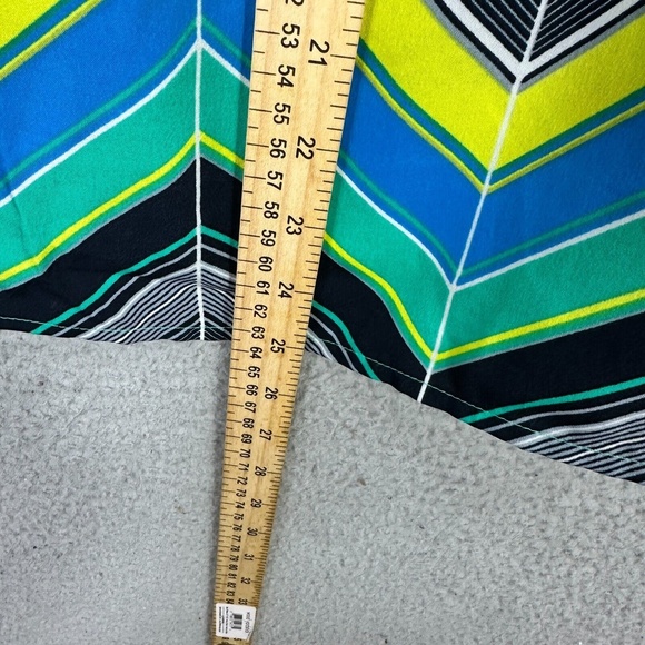 Banana Republic Tank Top Women M Petite Chevron Sleeveless Bright Y2K Bold Retro - Picture 4 of 6